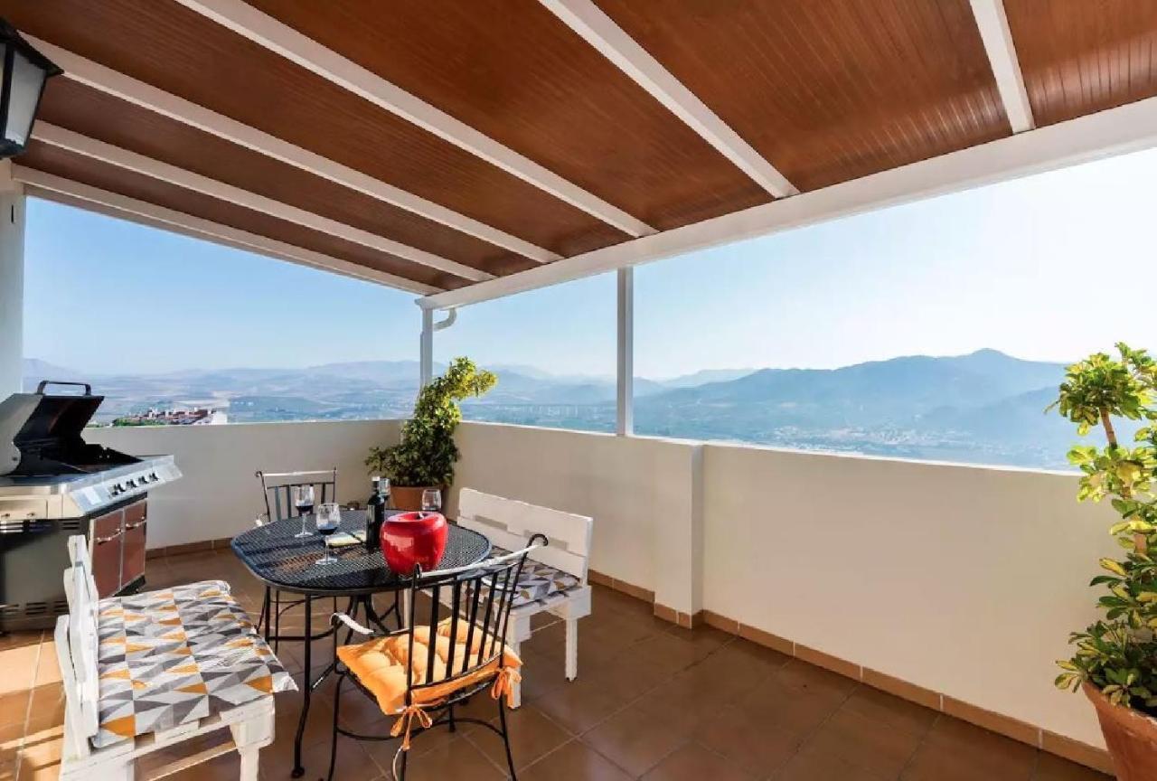 Atico Guadalhorce - Mirador Privado Con Barbacoa Y Solarium Apartman Álora Kültér fotó